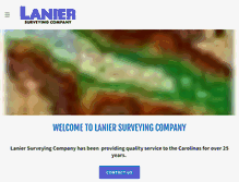 Tablet Screenshot of laniersurveying.com